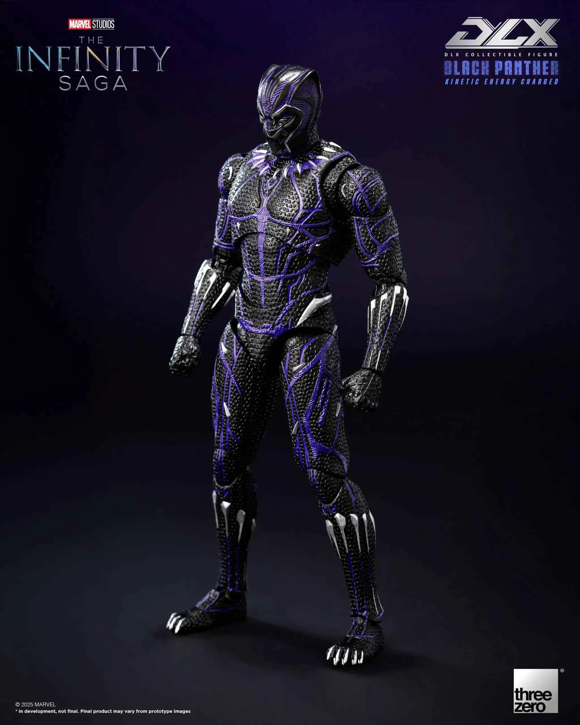 Marvel Threezero The Infinity Saga DLX Black Panther Kinetic Energy Recharge 3Z08210C0 Licensed Action Figure