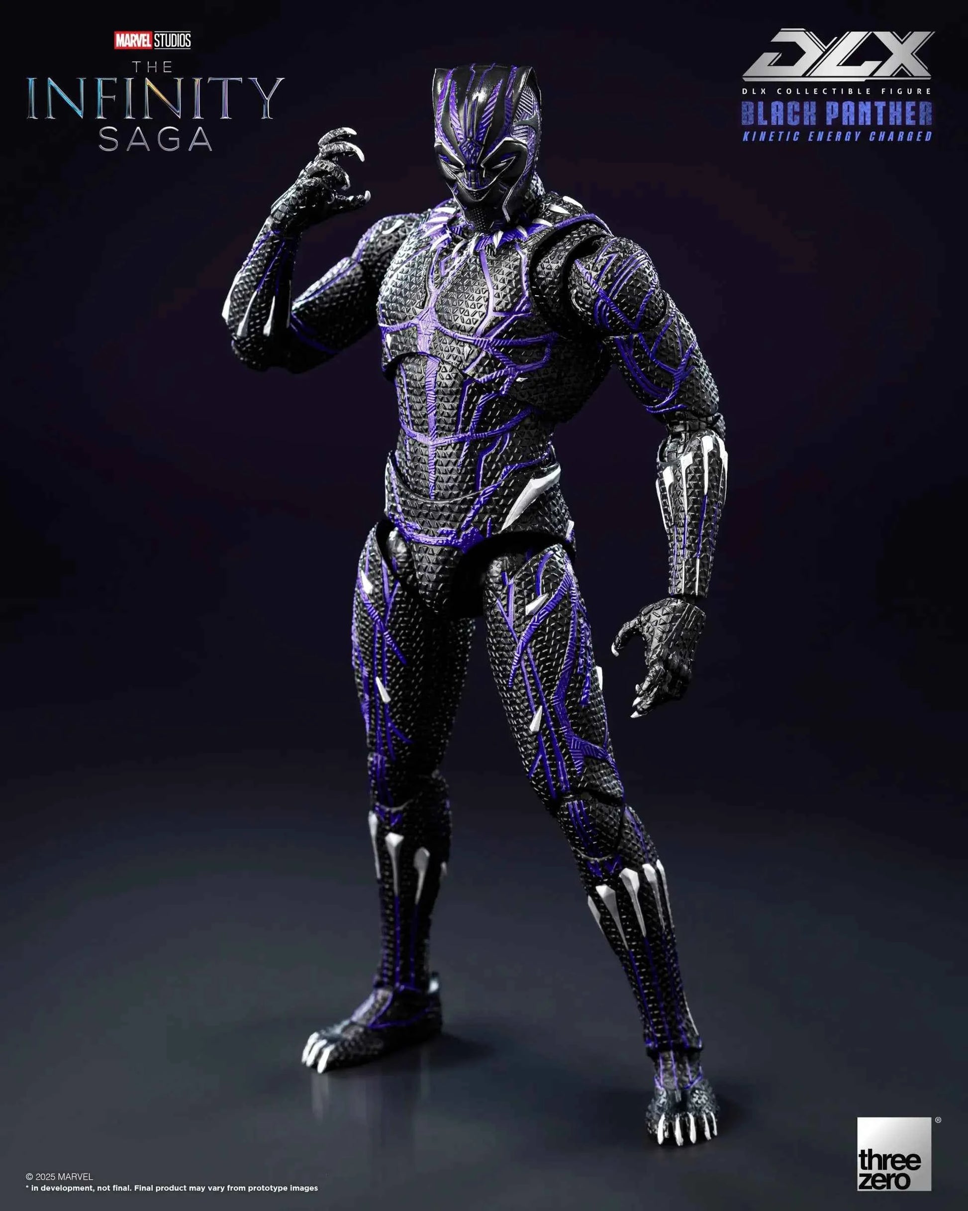 Marvel Threezero The Infinity Saga DLX Black Panther Kinetic Energy Recharge 3Z08210C0 Licensed Action Figure
