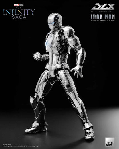 Marvel Threezero The Infinity Saga DLX Iron Man Mark 2 Chrome Edition 3Z09240C0 Licensed Action Figure