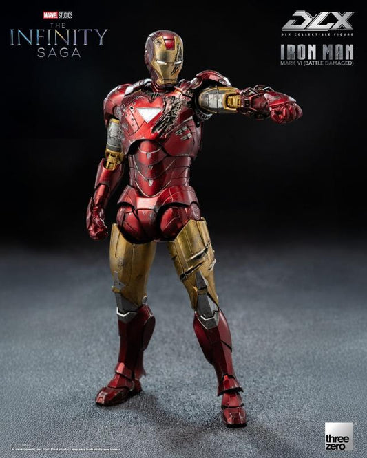 Marvel Threezero The Infinity Saga DLX Iron Man Mark 6 Battle Damaged Version 3Z09180C0 Licensed Action Figure