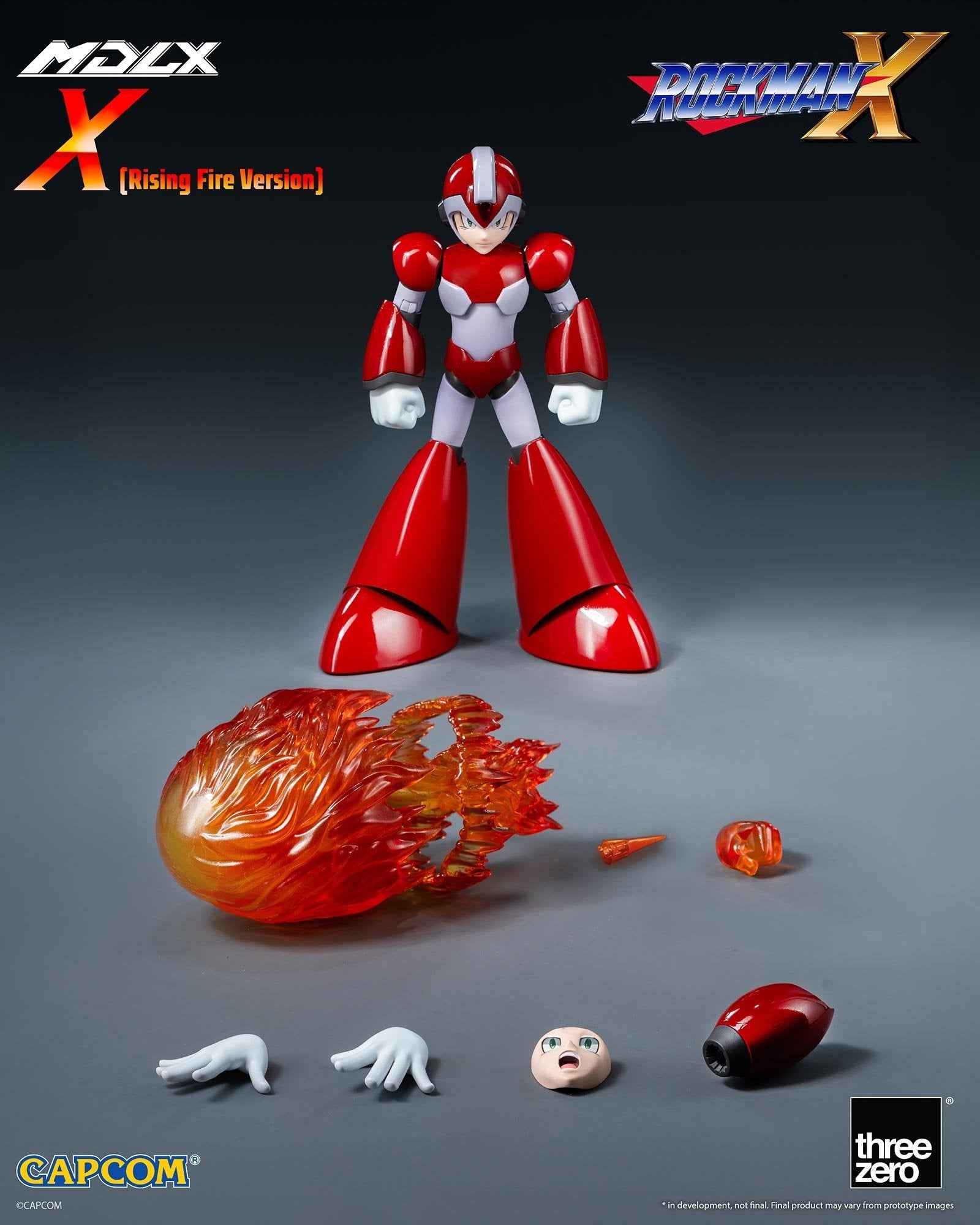 Mega Man Threezero X MDLX Rising Flame Edition Rockman EXE