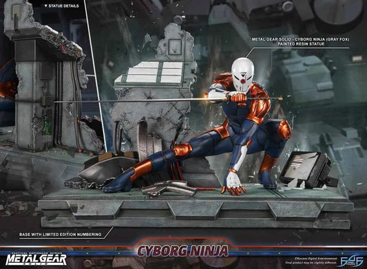 Metal Gear Solid First 4 Figures Cyborg Ninja Gray Fox MGSCNST Licensed Resin Statue