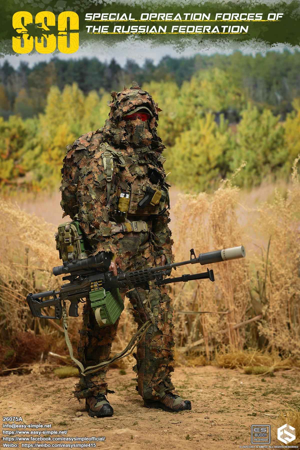 Military Easy&Simple Russian Special Operations Forces 26075A 1/6 Licensed Action Figure