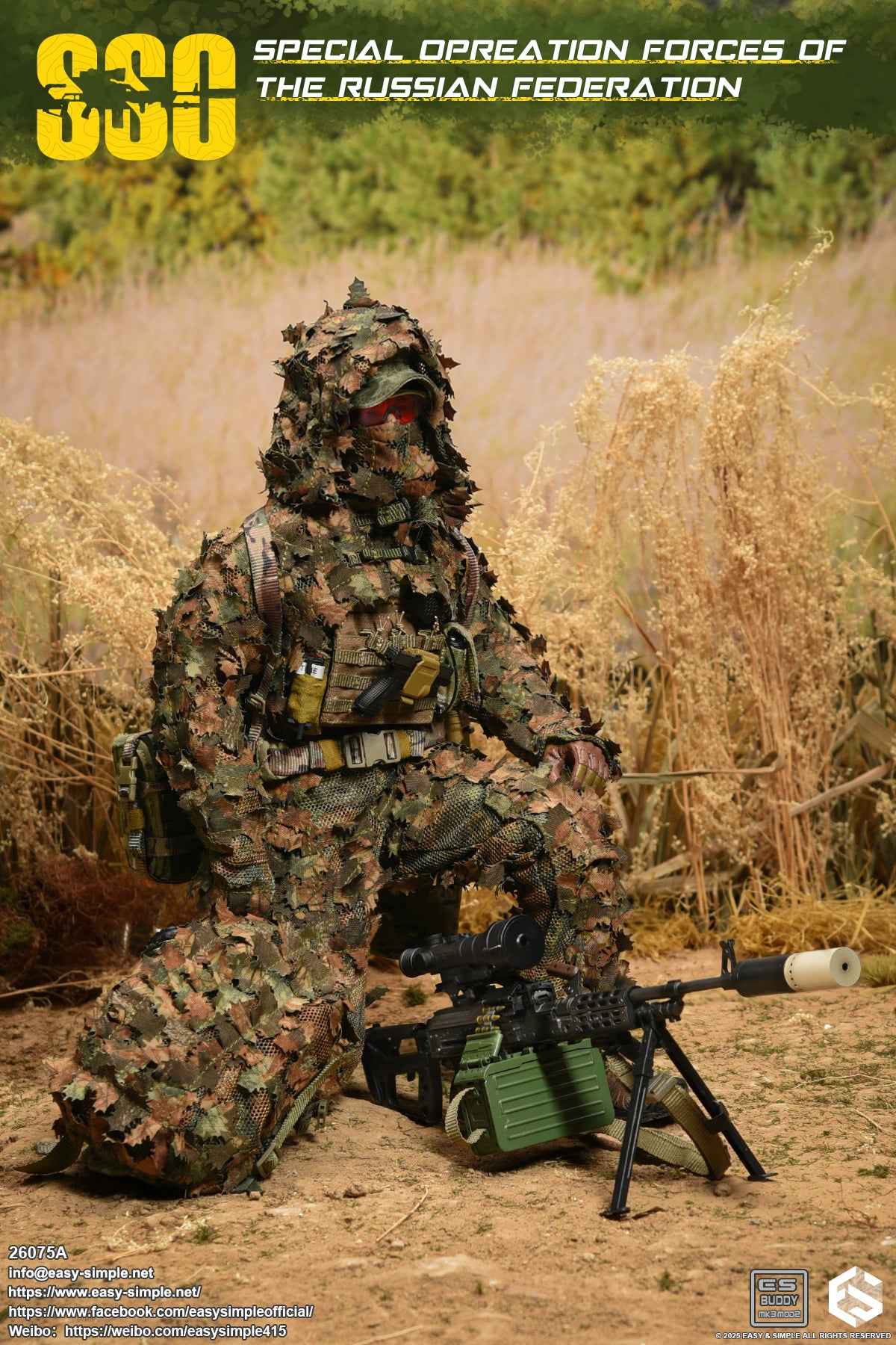 Military Easy&Simple Russian Special Operations Forces 26075A 1/6 Licensed Action Figure