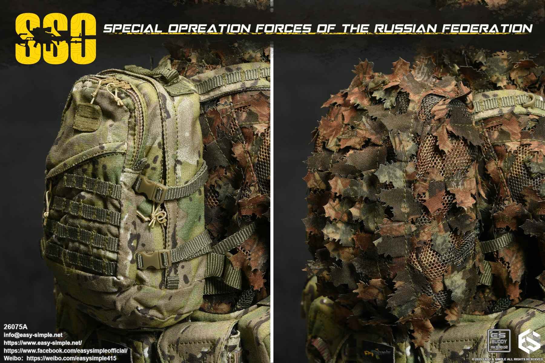Military Easy&Simple Russian Special Operations Forces 26075A 1/6 Licensed Action Figure
