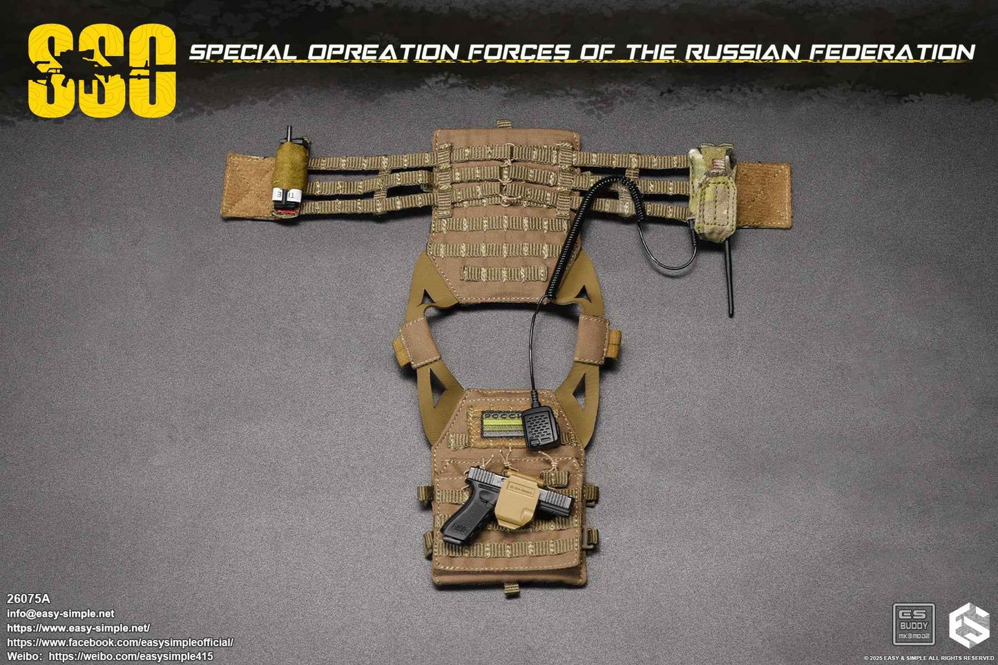 Military Easy&Simple Russian Special Operations Forces 26075A 1/6 Licensed Action Figure