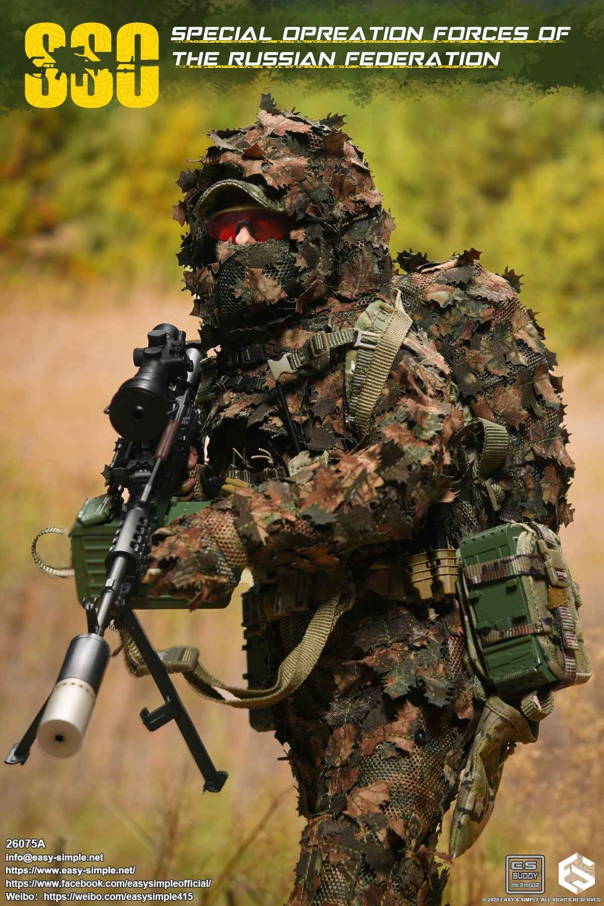 Military Easy&Simple Russian Special Operations Forces 26075A 1/6 Licensed Action Figure