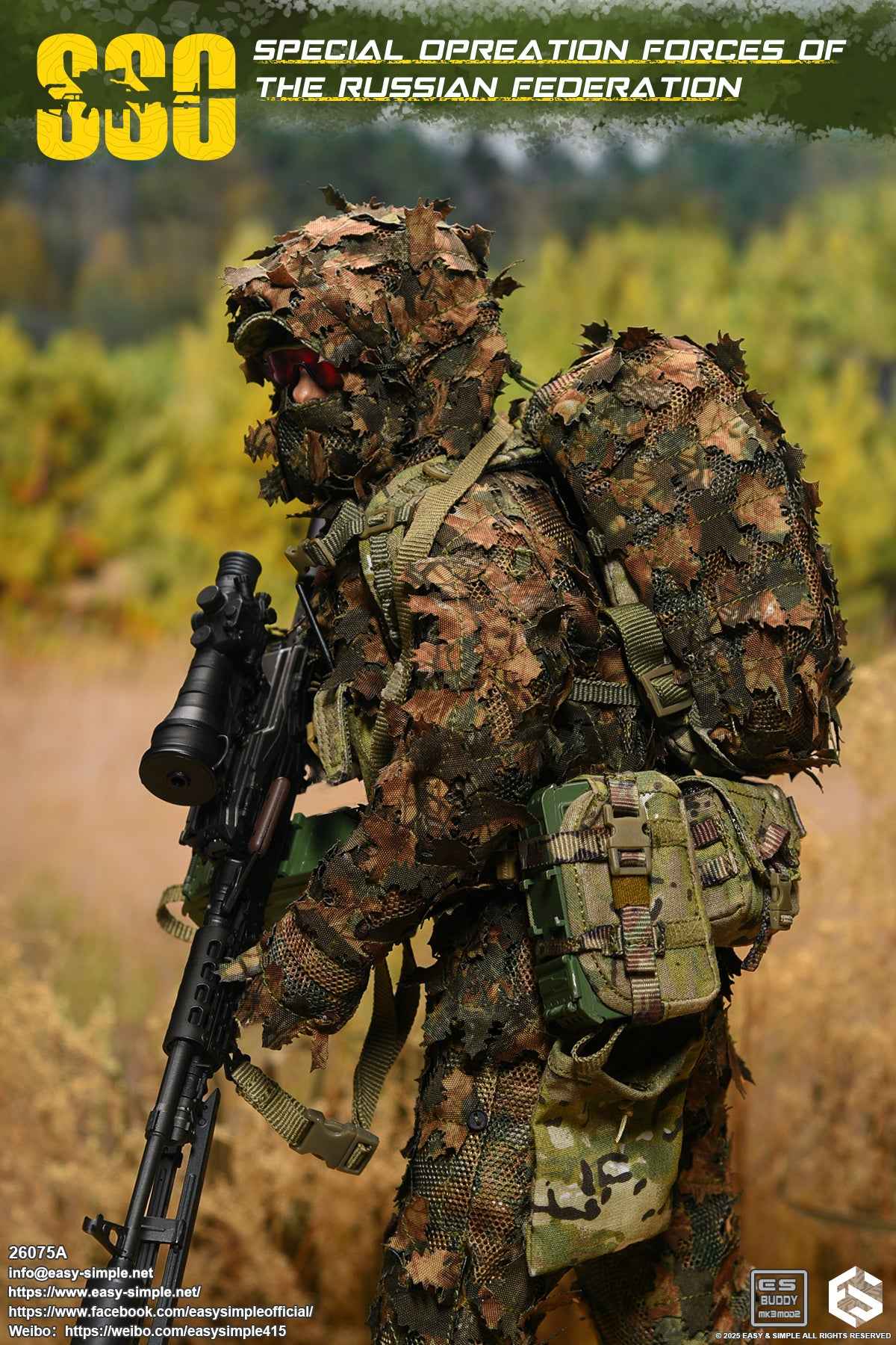 Military Easy&Simple Russian Special Operations Forces 26075A 1/6 Licensed Action Figure