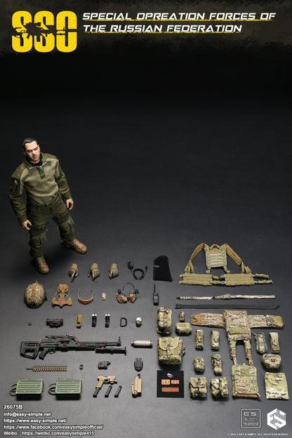 Military Easy&Simple Russian Special Operations Forces 26075B 1/6 Licensed Action Figure