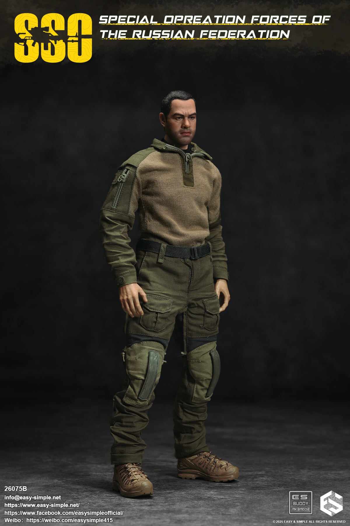 Military Easy&Simple Russian Special Operations Forces 26075B 1/6 Licensed Action Figure