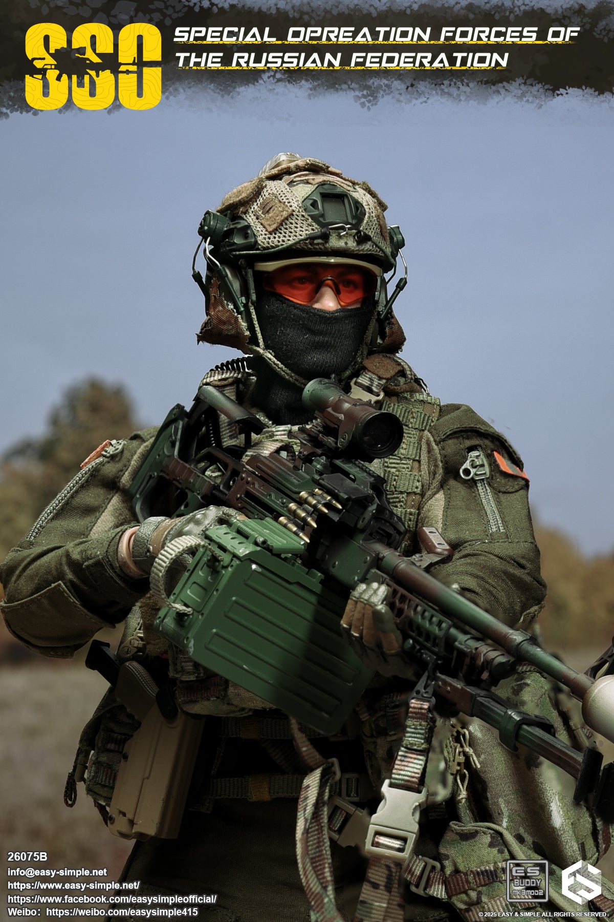 Military Easy&Simple Russian Special Operations Forces 26075B 1/6 Licensed Action Figure