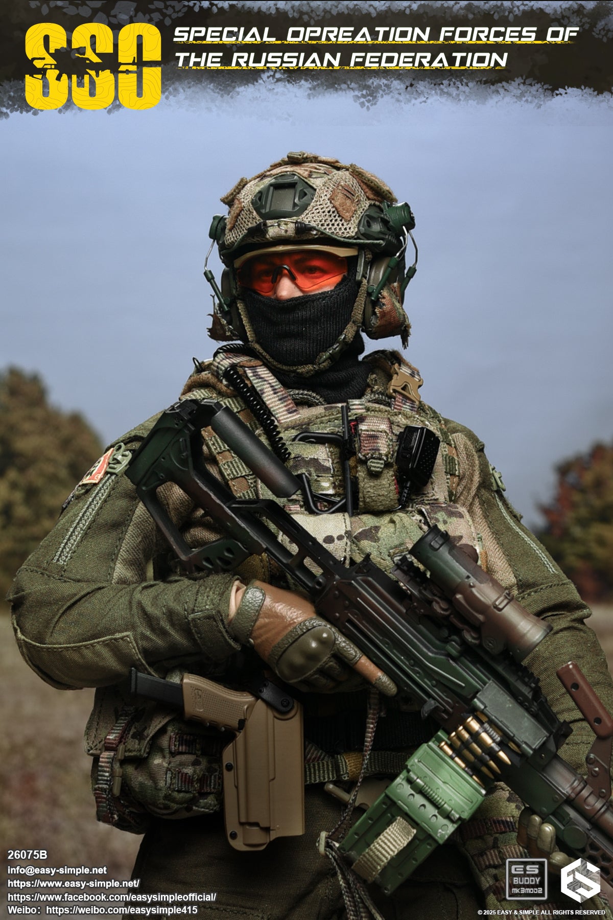 Military Easy&Simple Russian Special Operations Forces 26075B 1/6 Licensed Action Figure