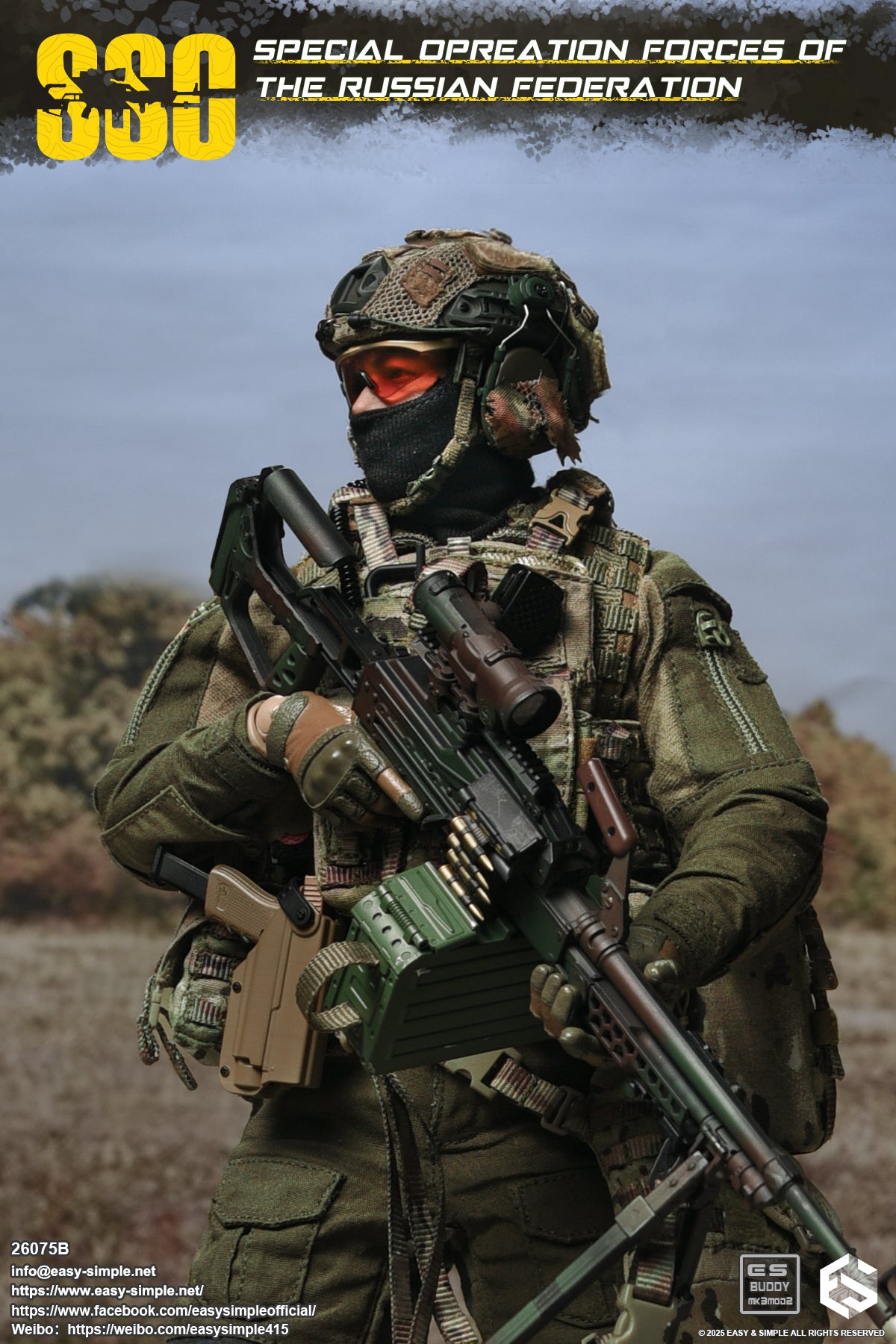 Military Easy&Simple Russian Special Operations Forces 26075B 1/6 Licensed Action Figure