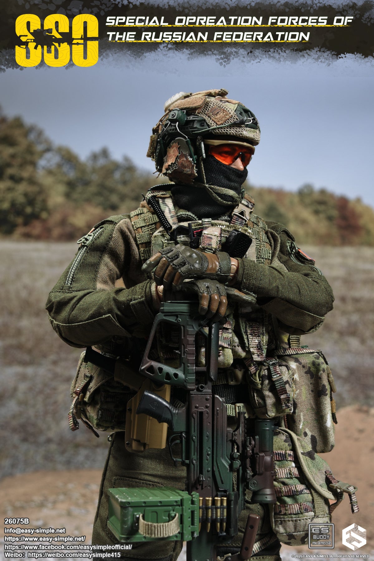 Military Easy&Simple Russian Special Operations Forces 26075B 1/6 Licensed Action Figure