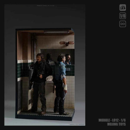 Module Series mOjingToys JOKER Toilet Scene Base L012A  L012B 1/6 Diorama