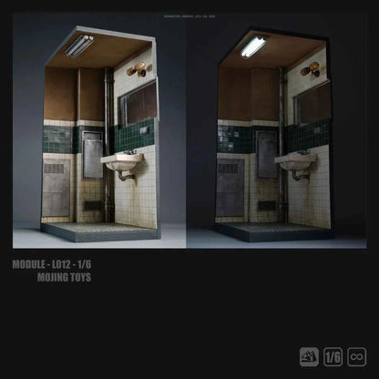 Module Series mOjingToys JOKER Toilet Scene Base L012A  L012B 1/6 Diorama