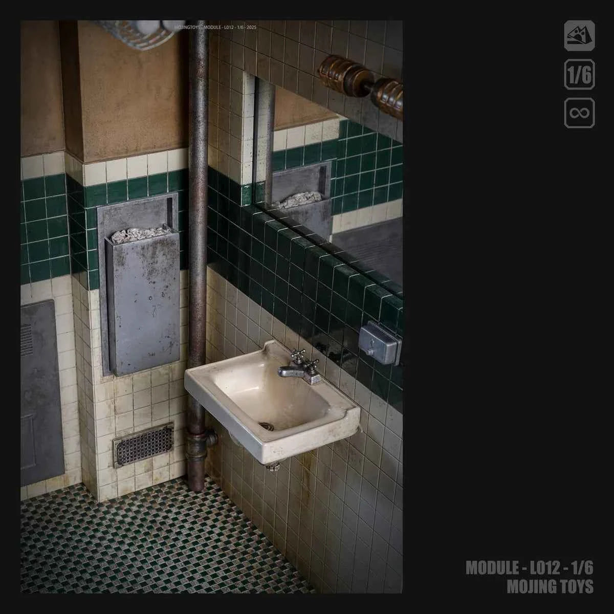 Module Series mOjingToys JOKER Toilet Scene Base L012A  L012B 1/6 Diorama