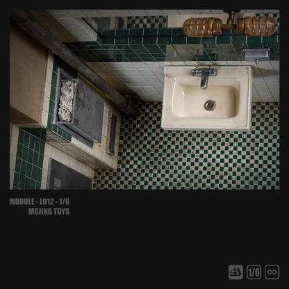Module Series mOjingToys JOKER Toilet Scene Base L012A  L012B 1/6 Diorama