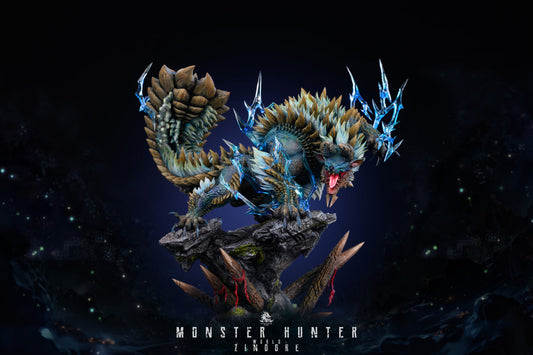 Monster Hunter Dragon Realm Studio Zinogre & Stygian Zinogre Resin Statue