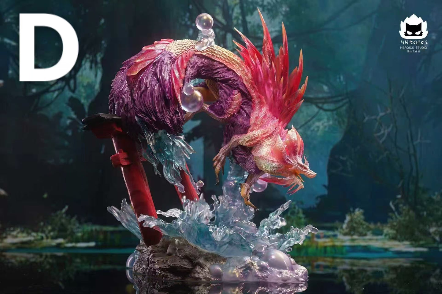 Monster Hunter Heroics Studio Mizutsune Resin Statue