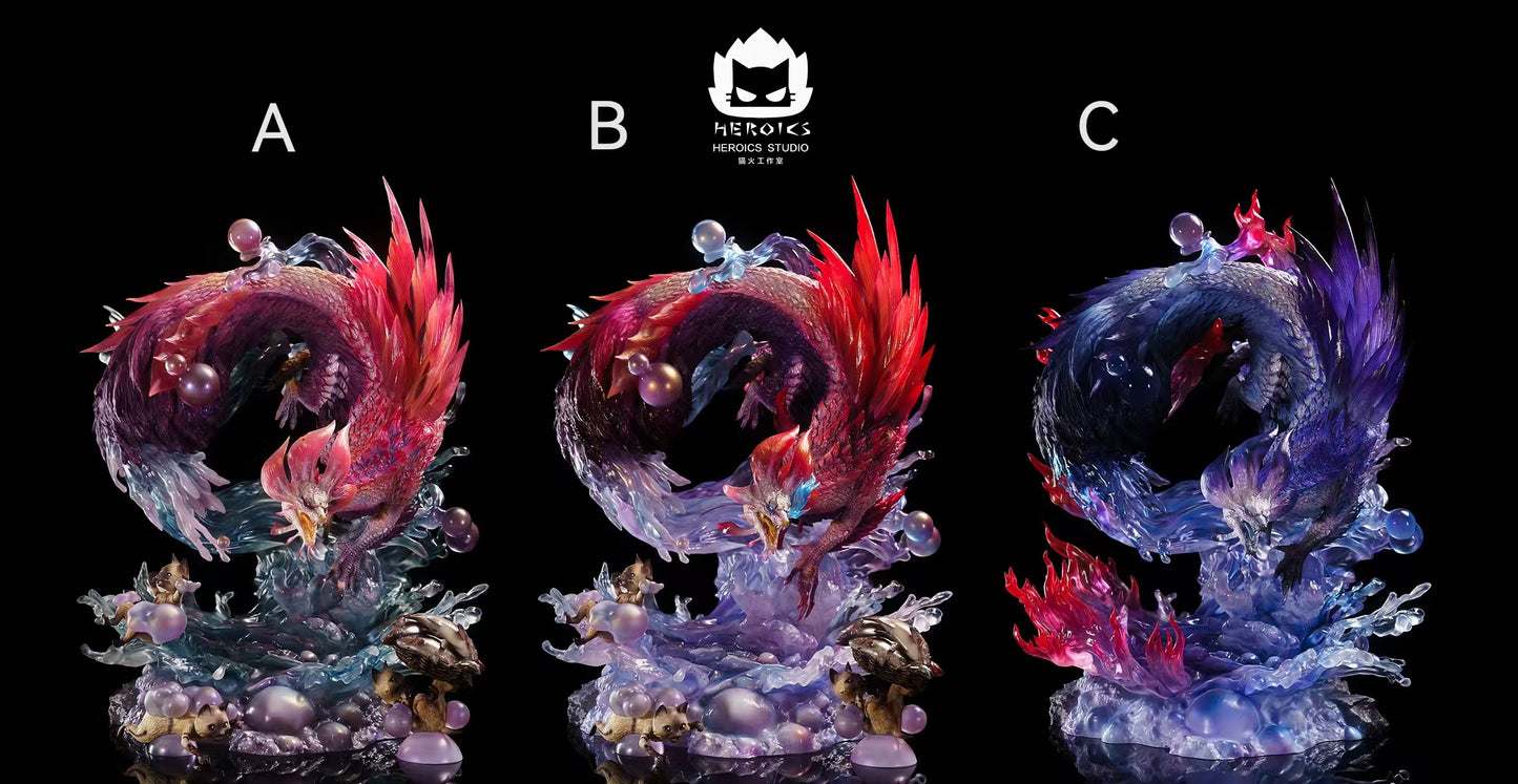 Monster Hunter Heroics Studio Mizutsune Resin Statue