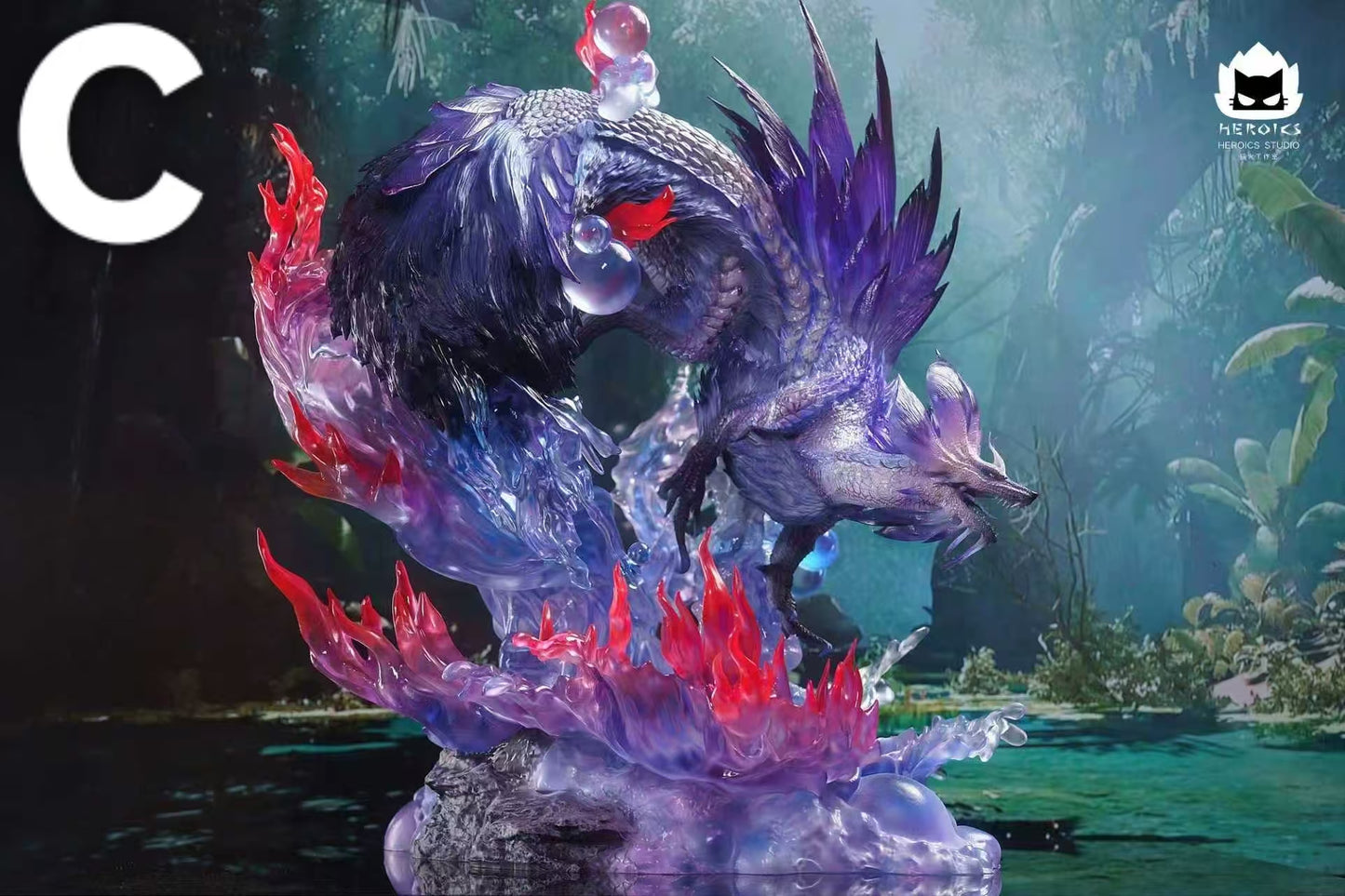 Monster Hunter Heroics Studio Mizutsune Resin Statue