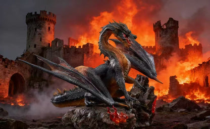 Monster Hunter MH Studio Fatalis Black Dragon Resin Statue