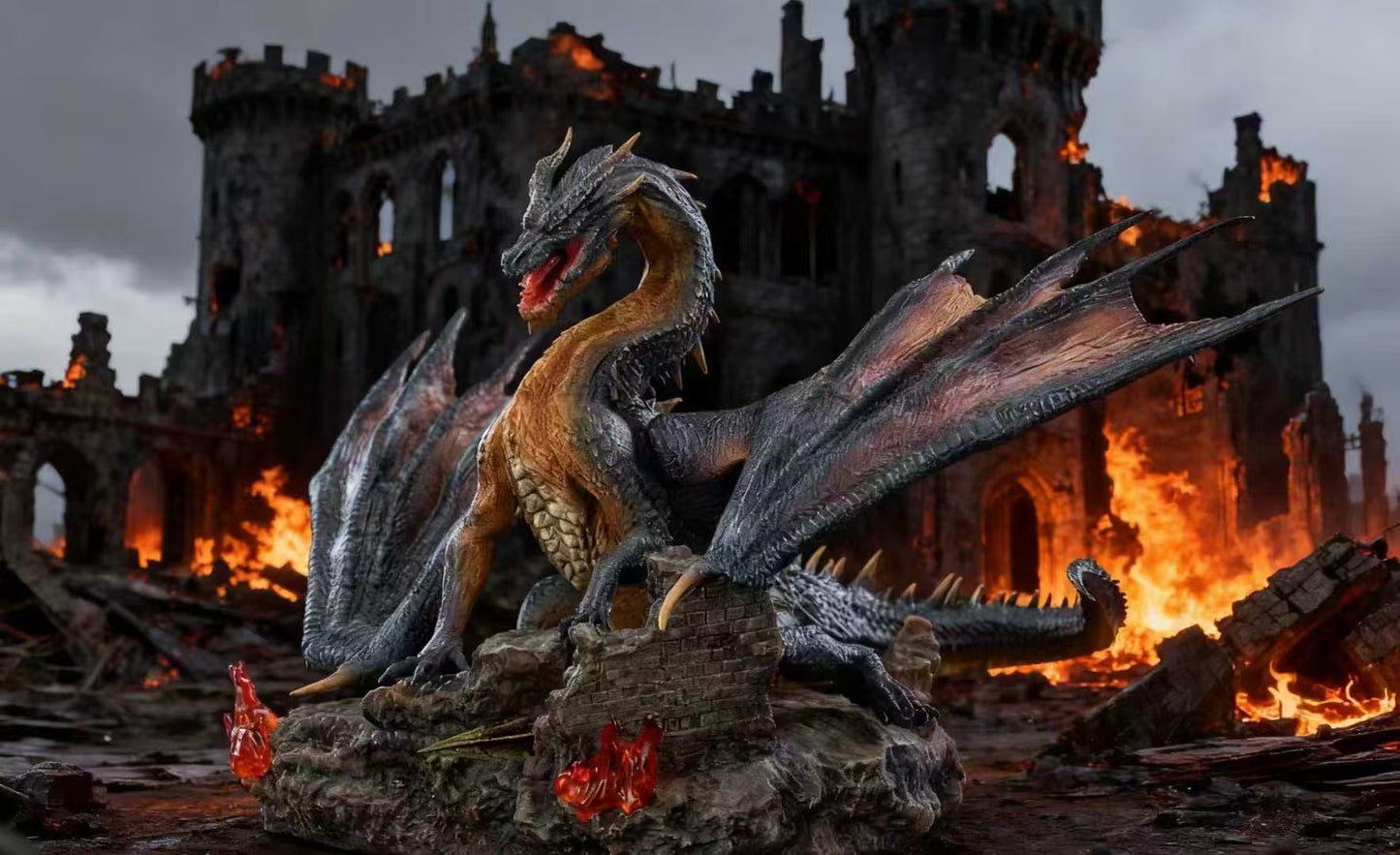 Monster Hunter MH Studio Fatalis Black Dragon Resin Statue