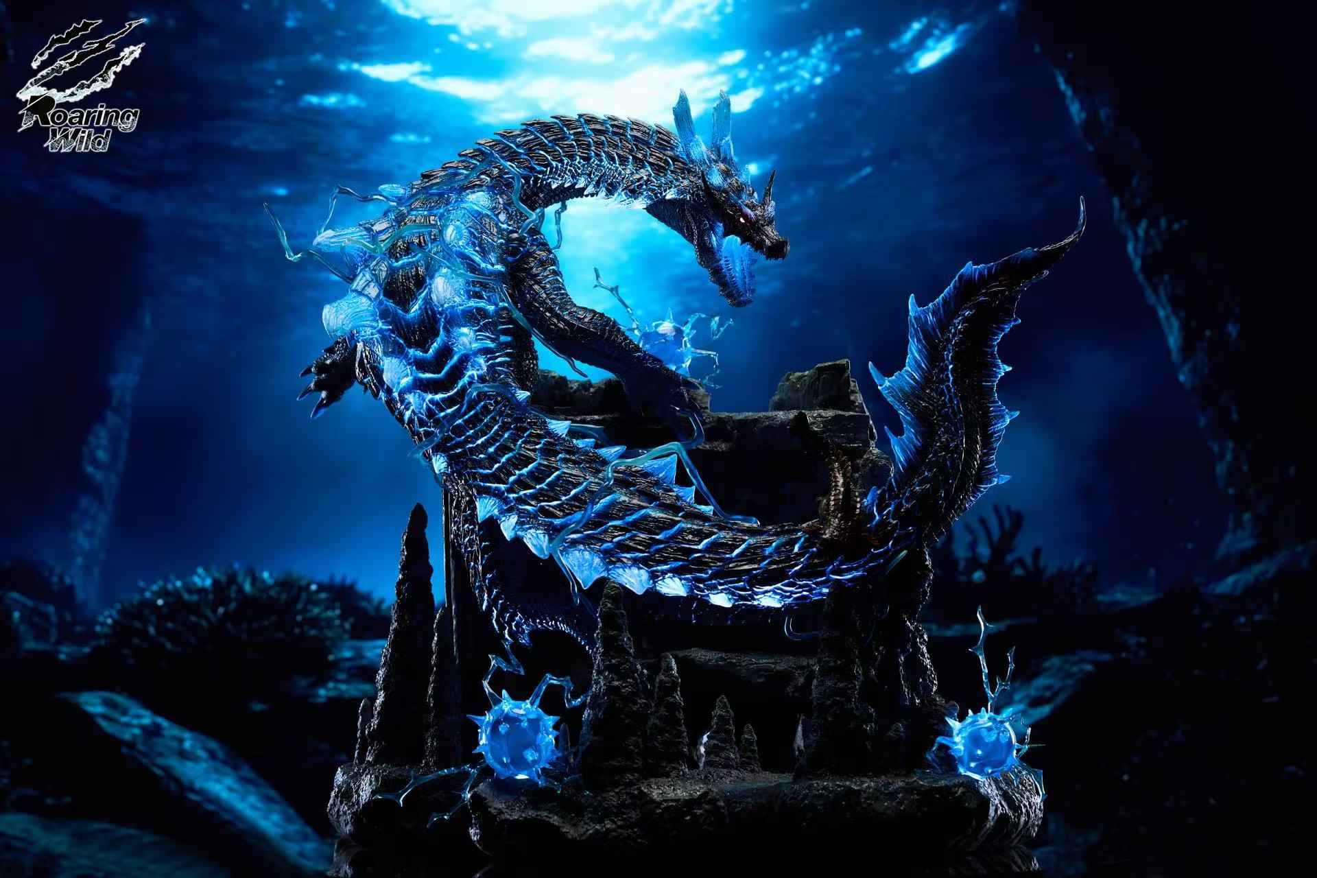 Monster Hunter Roaring Wild Studio Lagiacrus & Abyssal Lagiacrus Resin Statue