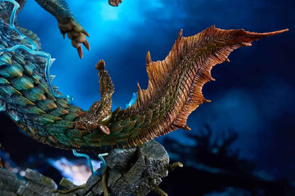 Monster Hunter Roaring Wild Studio Lagiacrus & Abyssal Lagiacrus Resin Statue