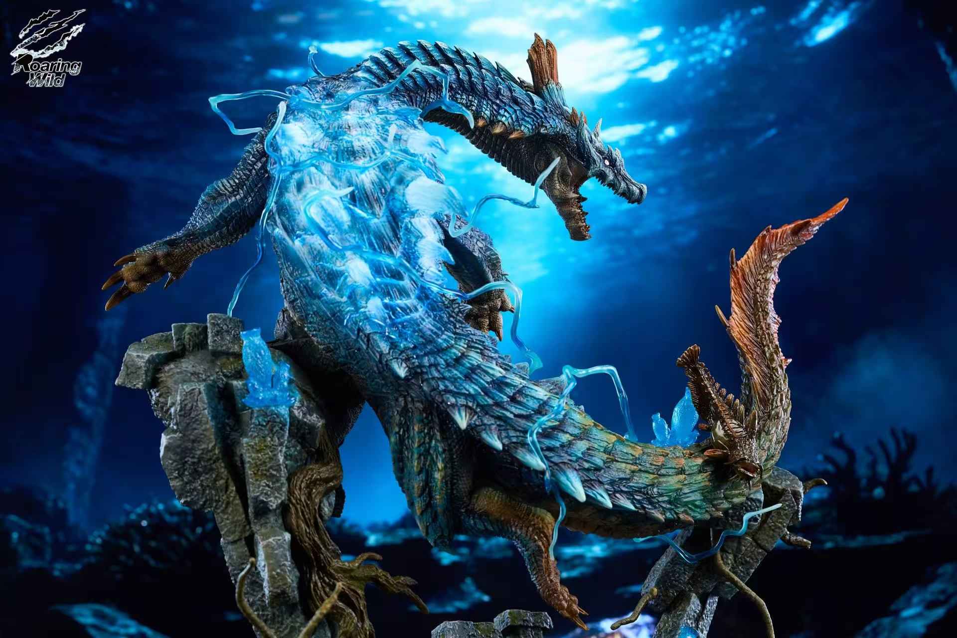 Monster Hunter Roaring Wild Studio Lagiacrus & Abyssal Lagiacrus Resin Statue