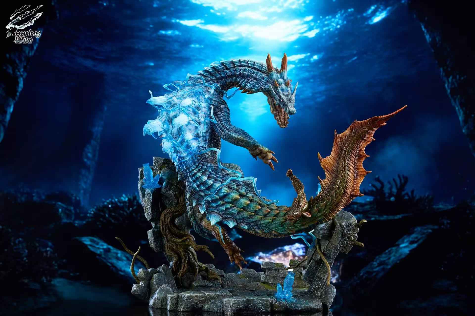 Monster Hunter Roaring Wild Studio Lagiacrus & Abyssal Lagiacrus Resin Statue
