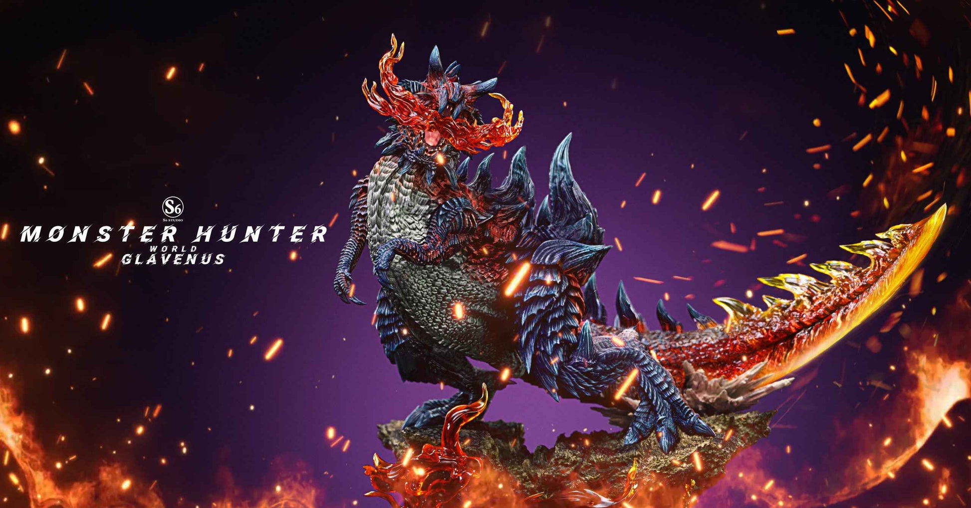 Monster Hunter S6 Studio Glavenus Resin Statue