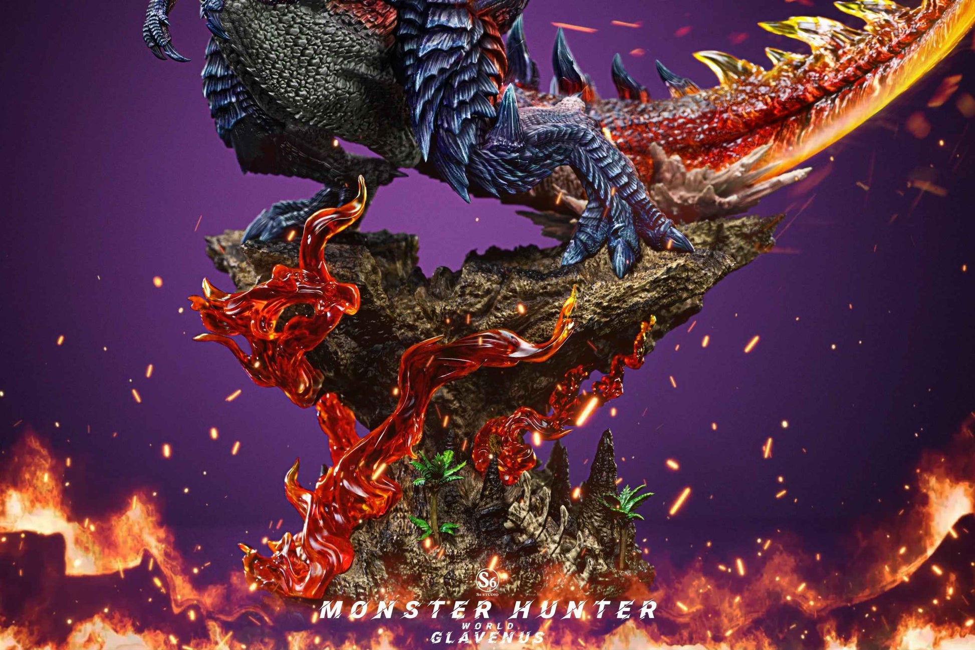 Monster Hunter S6 Studio Glavenus Resin Statue