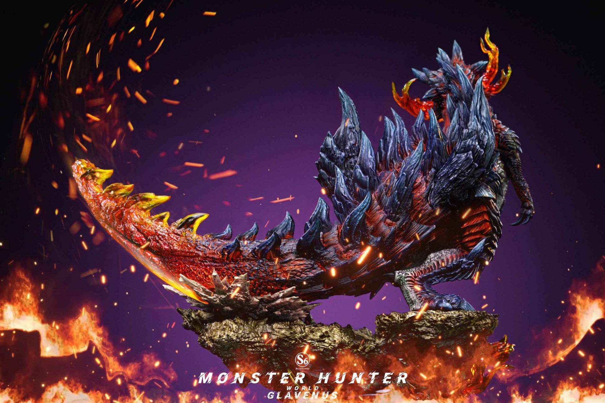 Monster Hunter S6 Studio Glavenus Resin Statue