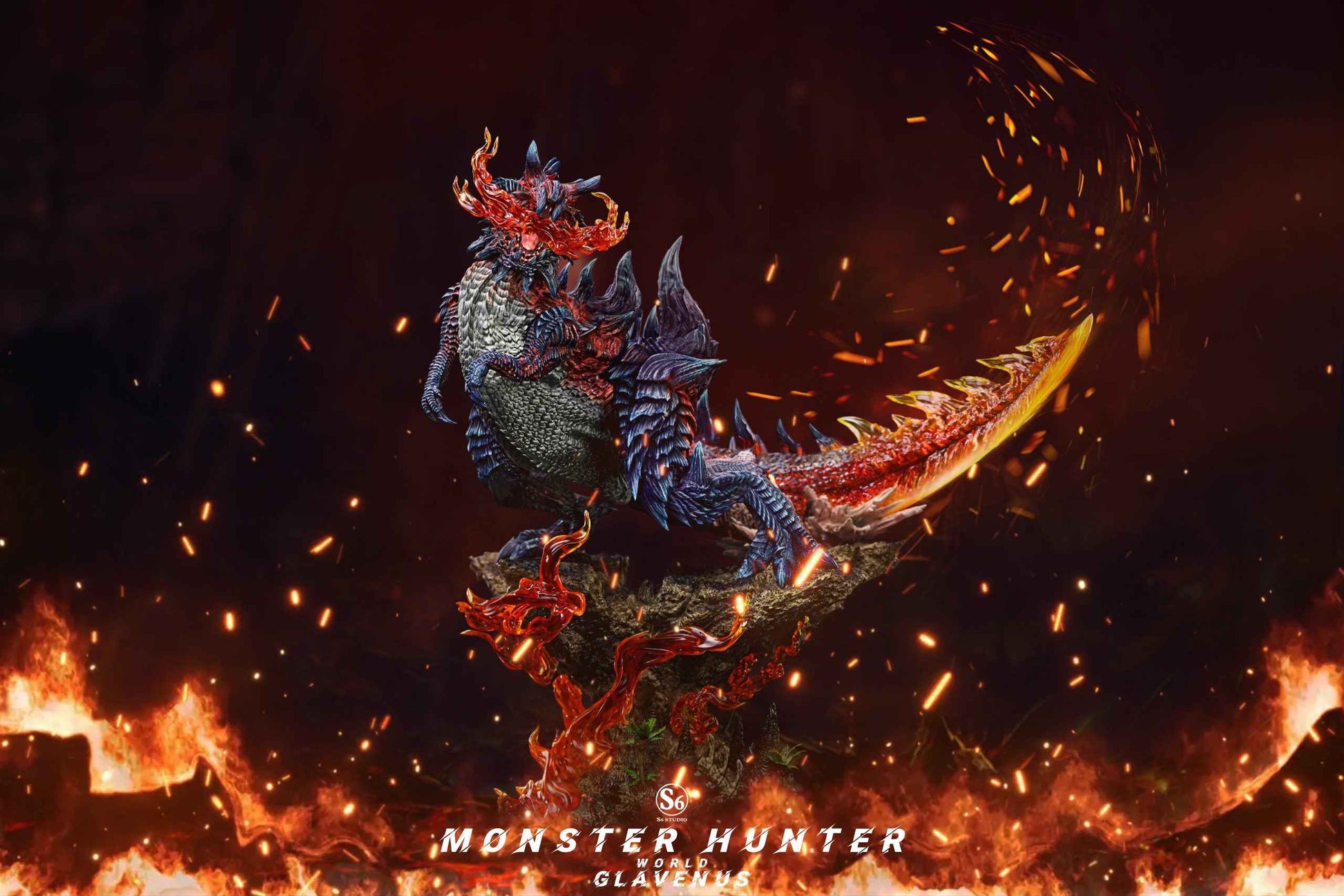 Monster Hunter S6 Studio Glavenus Resin Statue