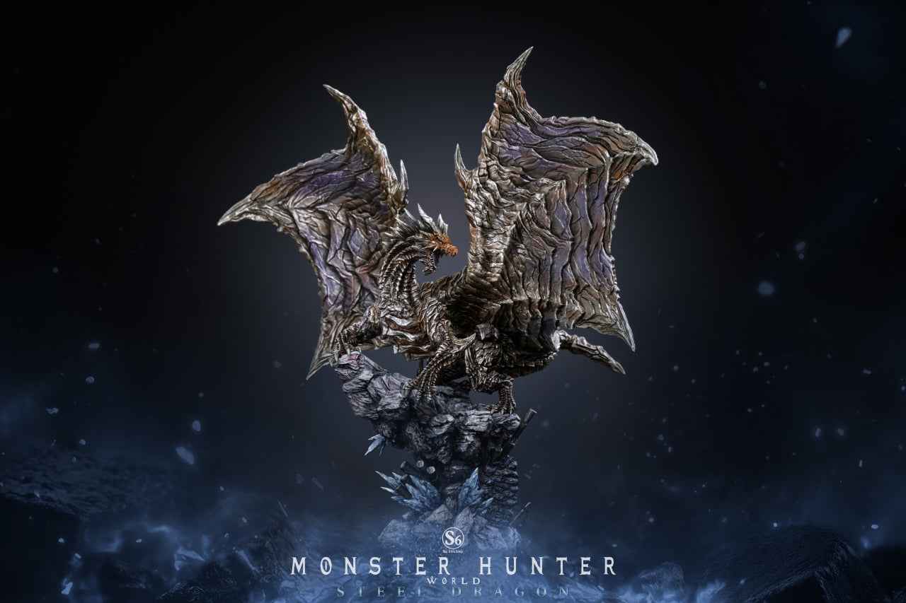 Monster Hunter S6 Studio Kushala Daora Steel Dragon Resin Statue