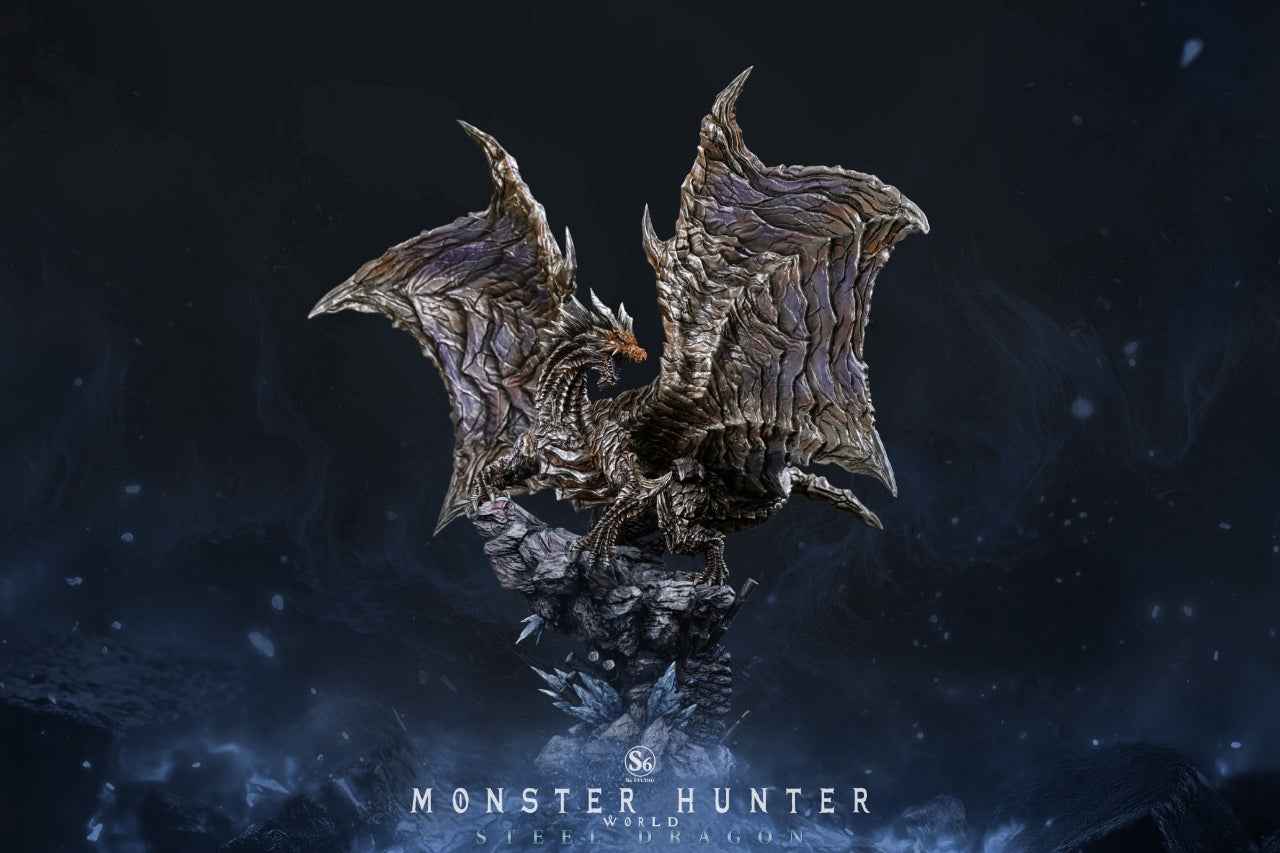 Monster Hunter S6 Studio Kushala Daora Steel Dragon Resin Statue