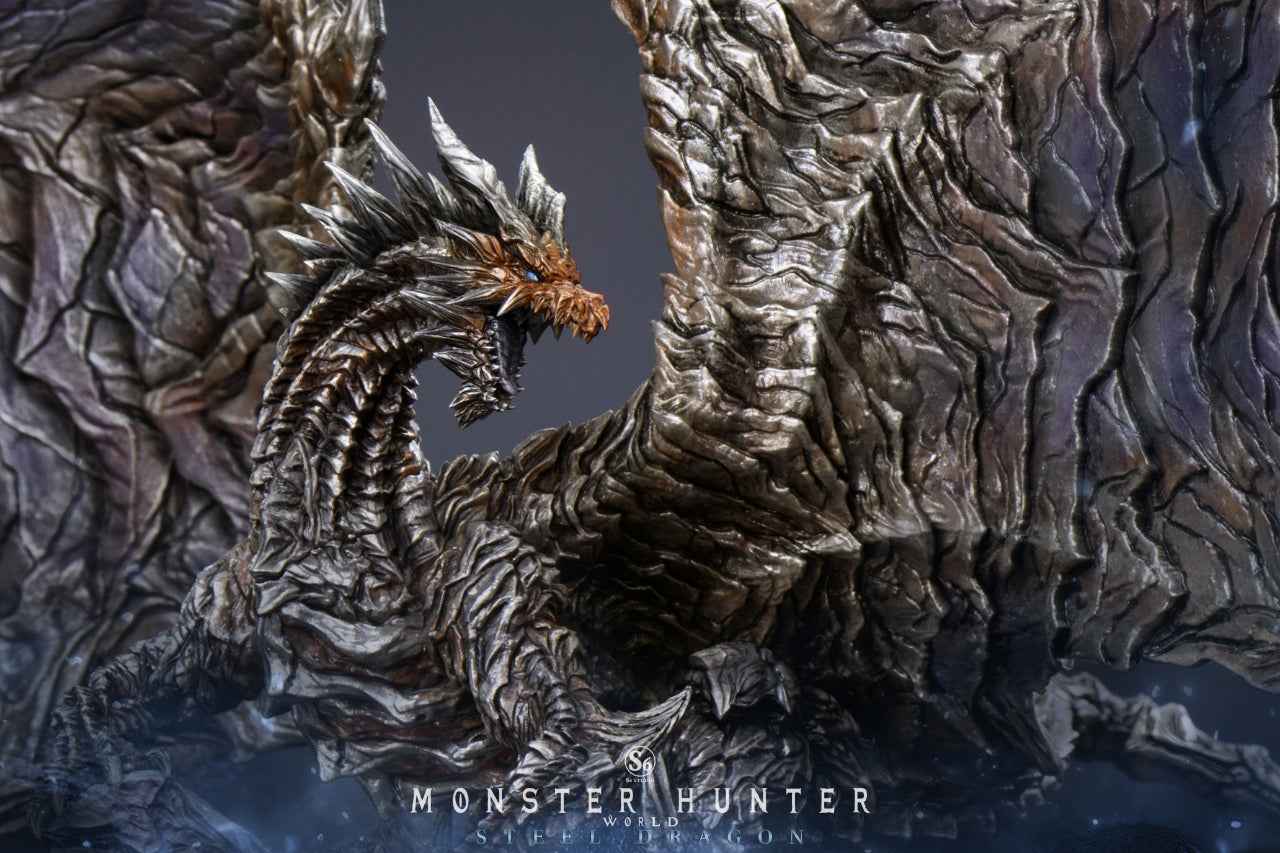 Monster Hunter S6 Studio Kushala Daora Steel Dragon Resin Statue