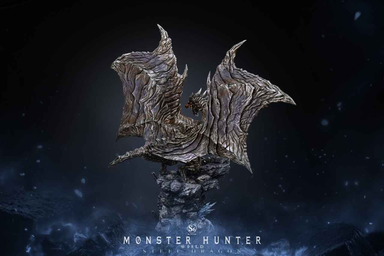 Monster Hunter S6 Studio Kushala Daora Steel Dragon Resin Statue