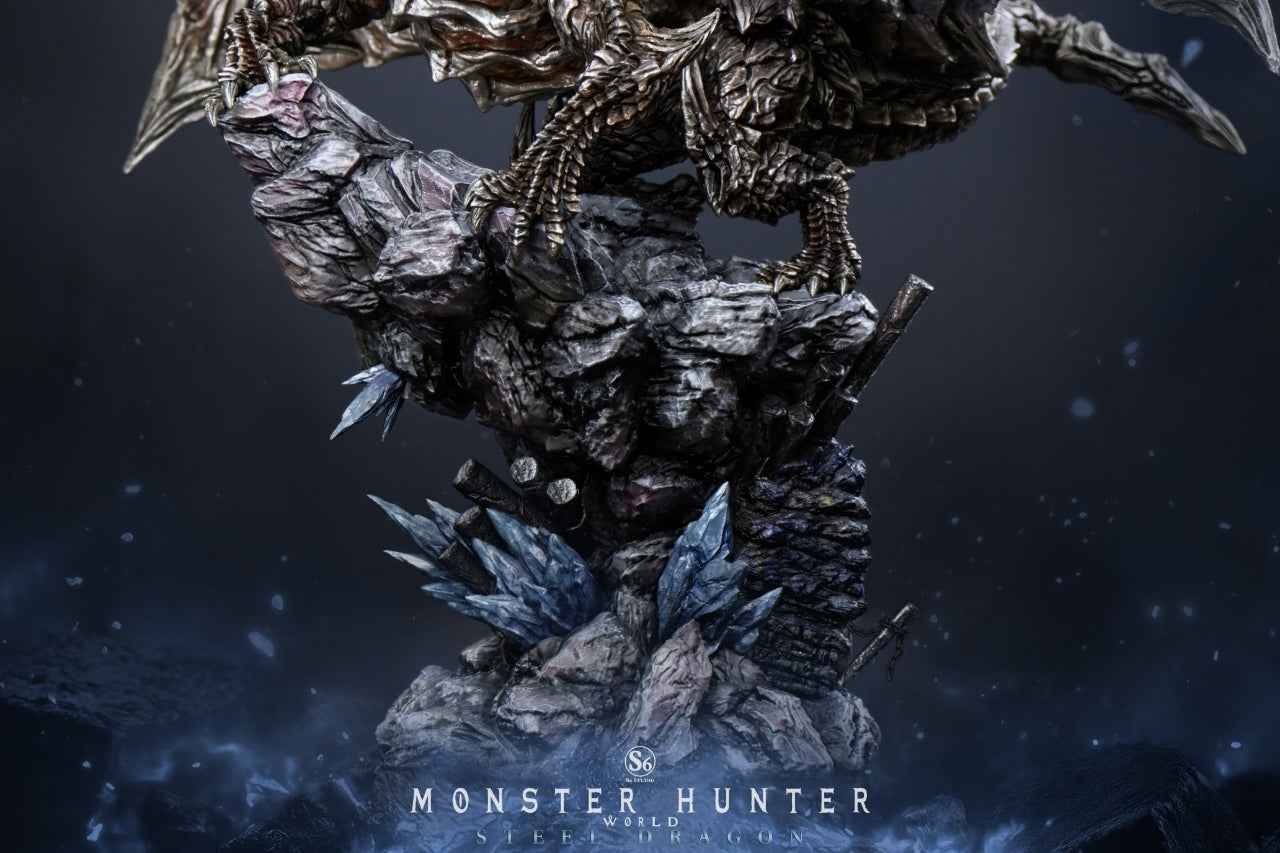 Monster Hunter S6 Studio Kushala Daora Steel Dragon Resin Statue