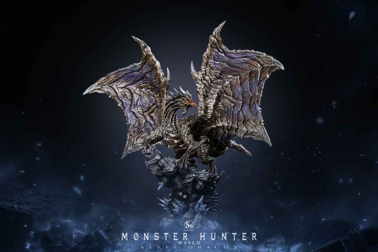 Monster Hunter S6 Studio Kushala Daora Steel Dragon Resin Statue