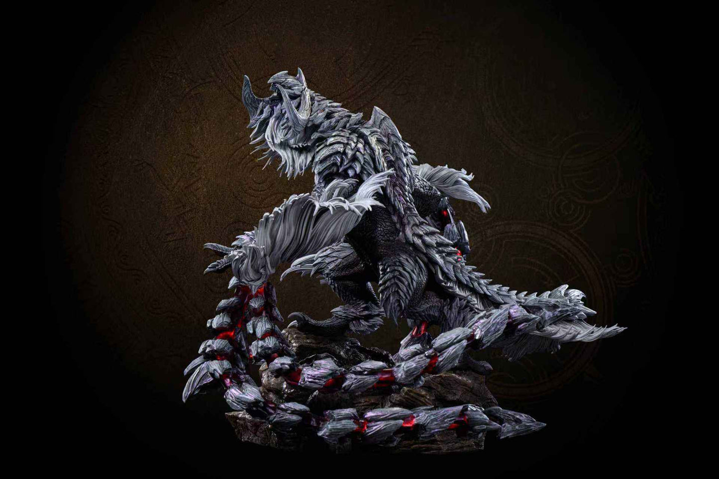 Monster Hunter Sword & Wing Studio & ACY Studio Rey Dau & Arkveld Resin Statue