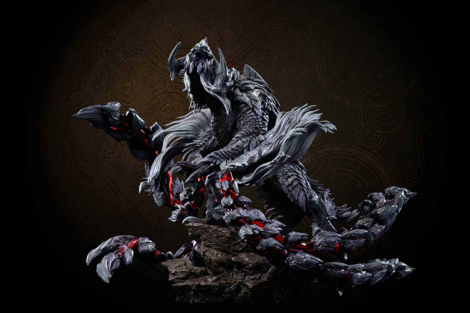 Monster Hunter Sword & Wing Studio & ACY Studio Rey Dau & Arkveld Resin Statue
