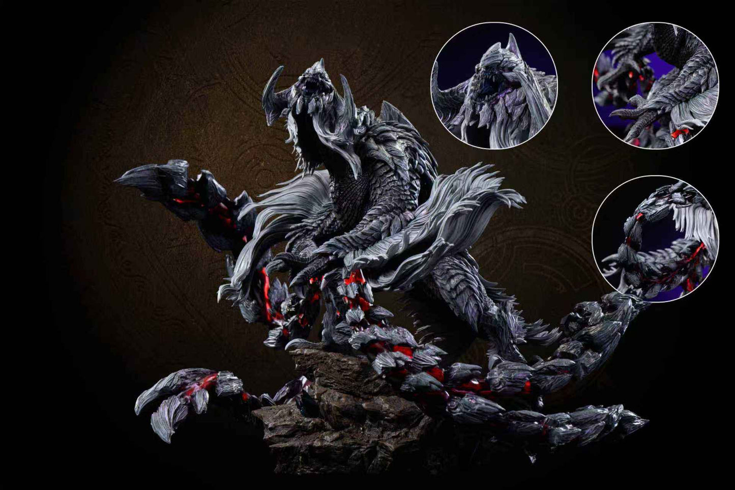 Monster Hunter Sword & Wing Studio & ACY Studio Rey Dau & Arkveld Resin Statue