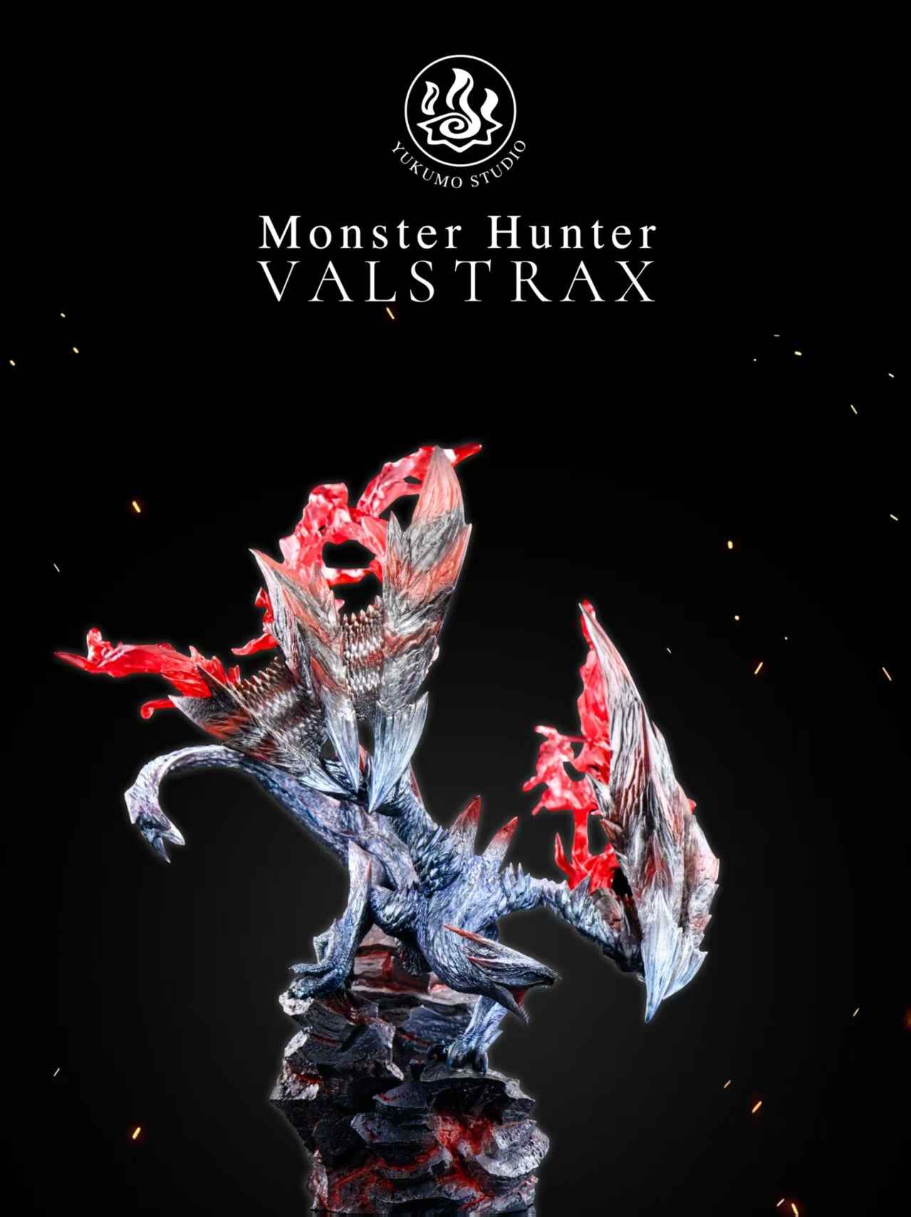 Monster Hunter Yukumo Studio Valstrax﻿ Resin Statue
