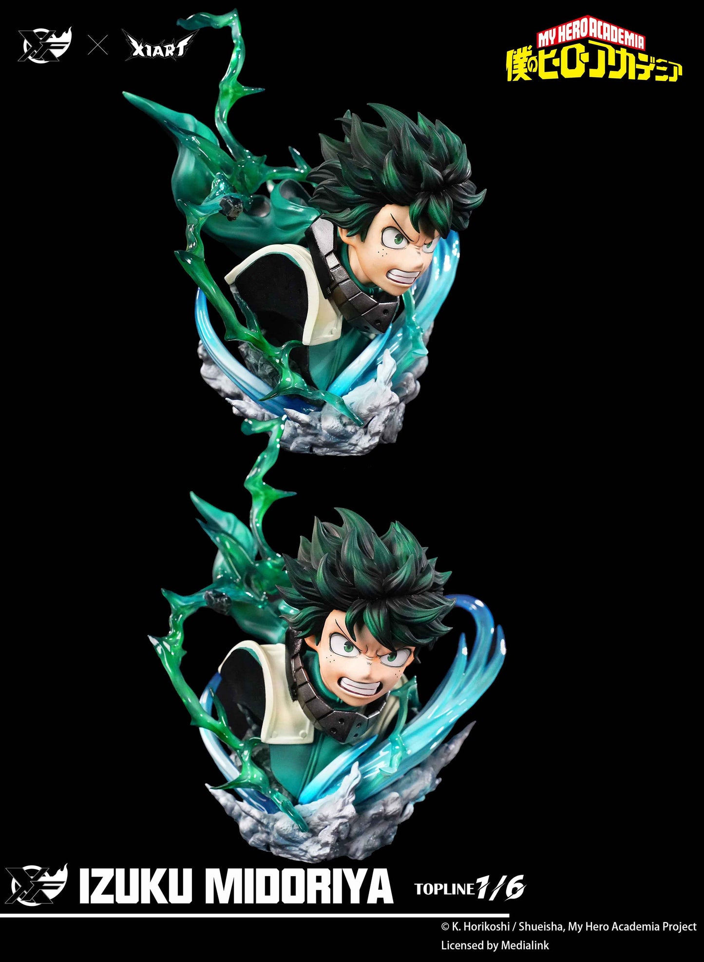 My Hero Academia XFire & X1ART Studio Izuku Midoriya  & Katsuki Bakugo Licensed Resin Statue