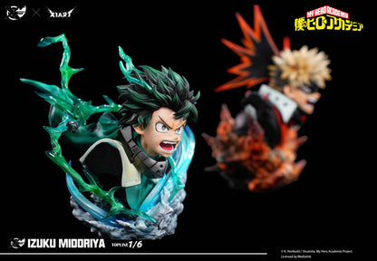 My Hero Academia XFire & X1ART Studio Izuku Midoriya  & Katsuki Bakugo Licensed Resin Statue