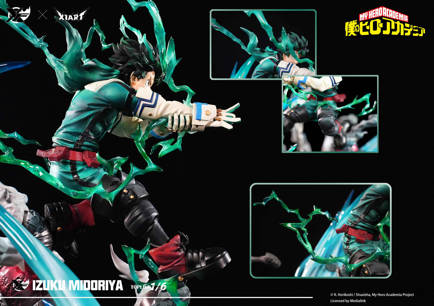 My Hero Academia XFire & X1ART Studio Izuku Midoriya  & Katsuki Bakugo Licensed Resin Statue