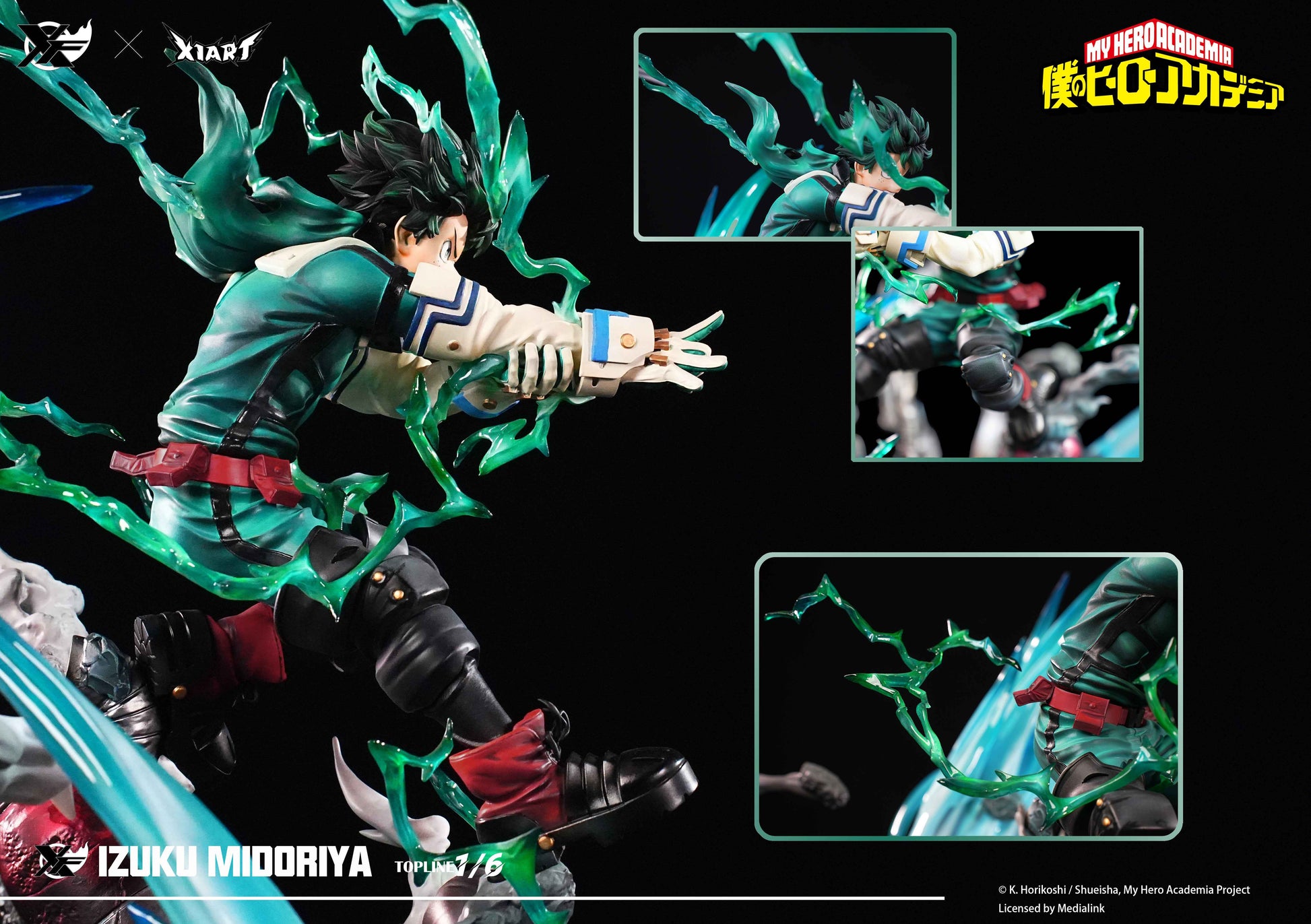 My Hero Academia XFire & X1ART Studio Izuku Midoriya  & Katsuki Bakugo Licensed Resin Statue